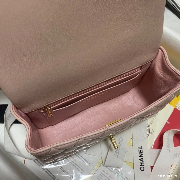 First Bag Ru CHANEL BAG FLAP WITH MINI TOP HANDLE 0803